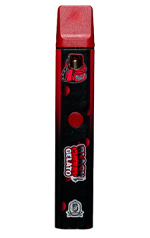 vape pen in black and red design with gelato branding suited for four flavors