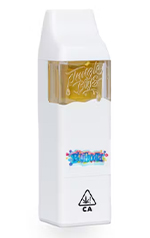 vape pen with golden liquid in a white container designed for comfortable vaping experience and high quality 1 product