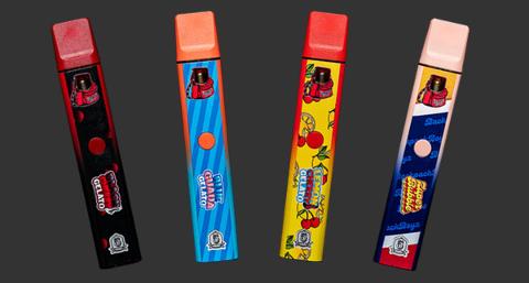 colorful vape pens with different flavors and designs appealing for casual use